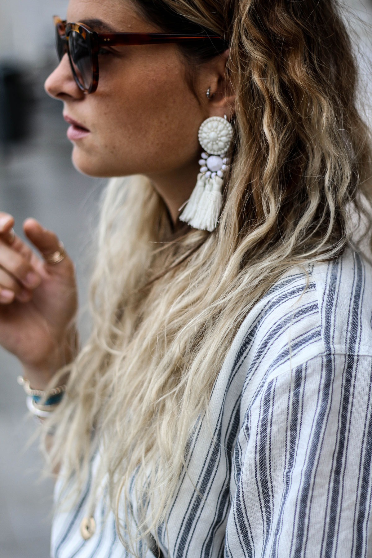 Tendance grosse boucles d'oreilles