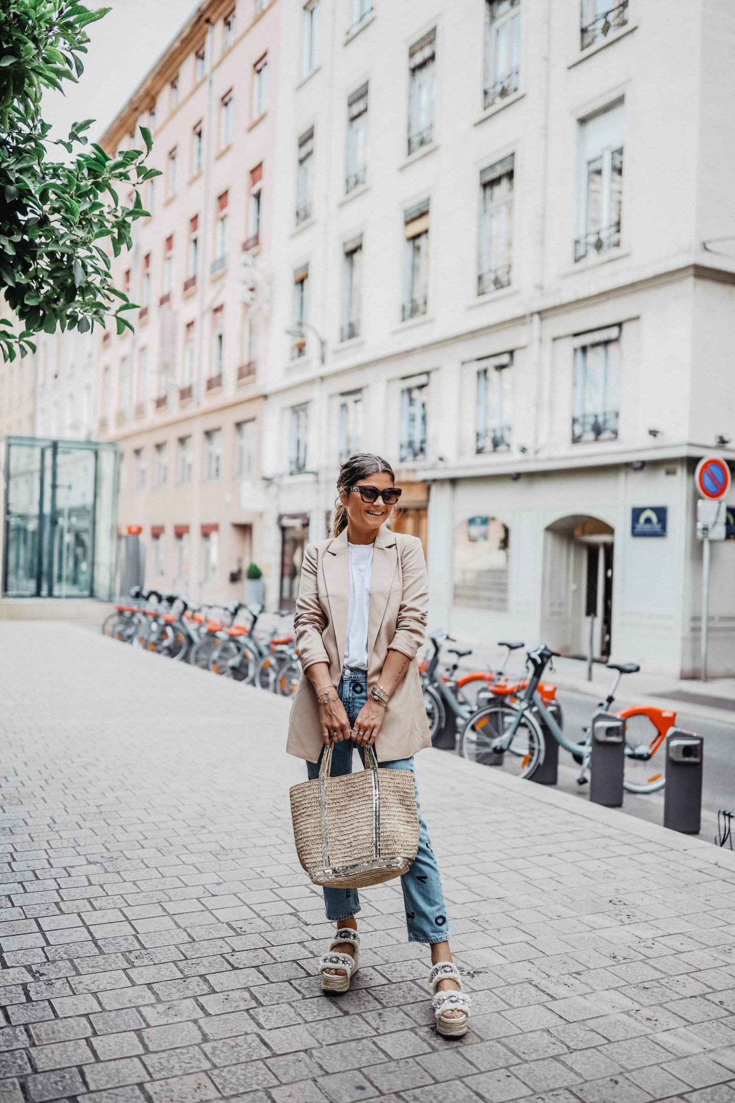 Sac raphia Vanessa Bruno marieandmood blog mode