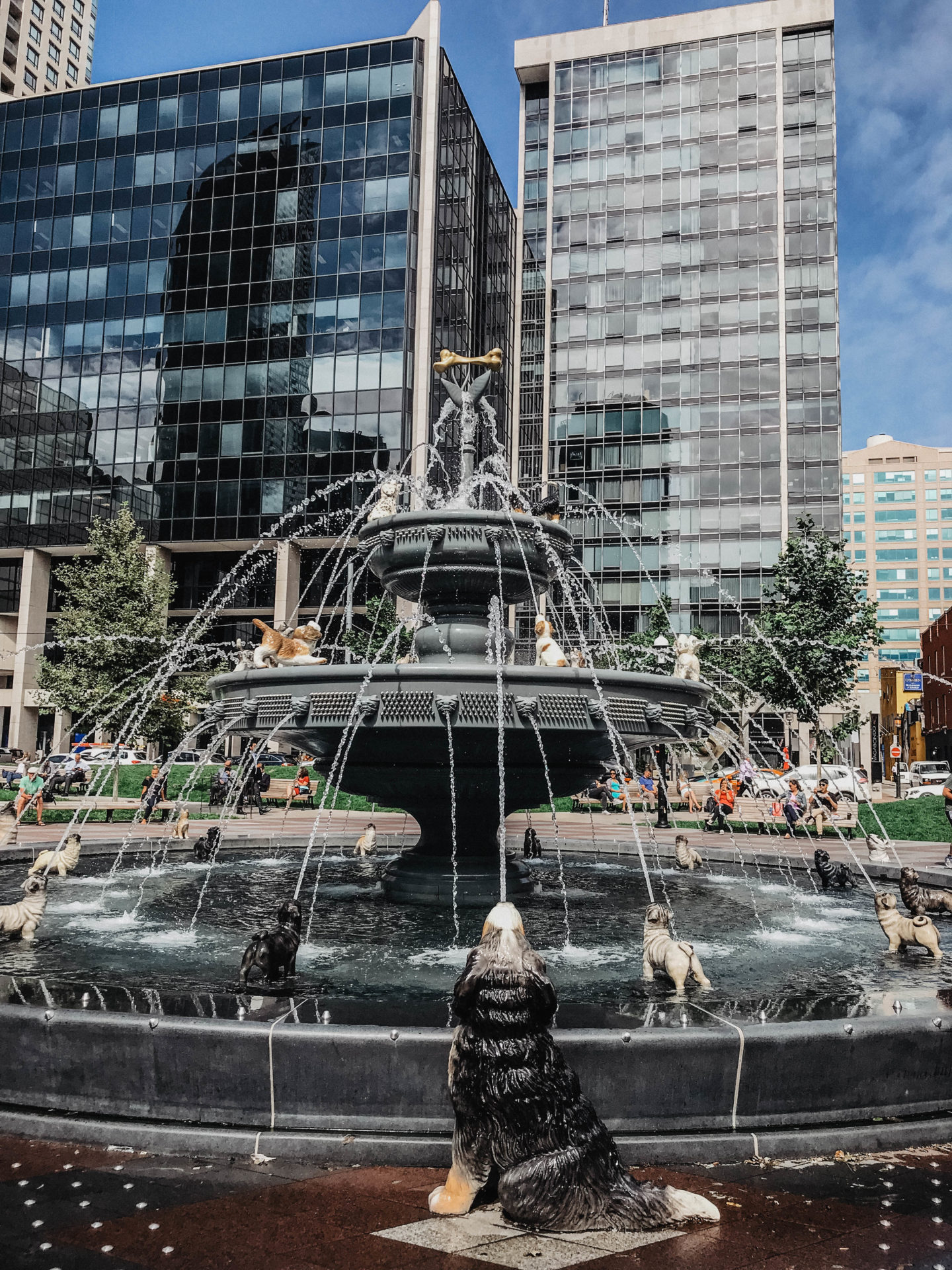 Berczy Park fontaine chiens Toronto
