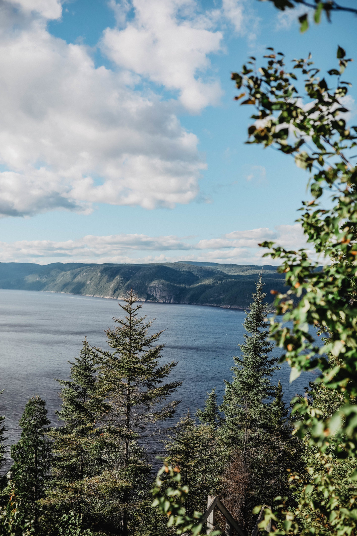 Vue panoramique Fjord du Sageunay Quebec 