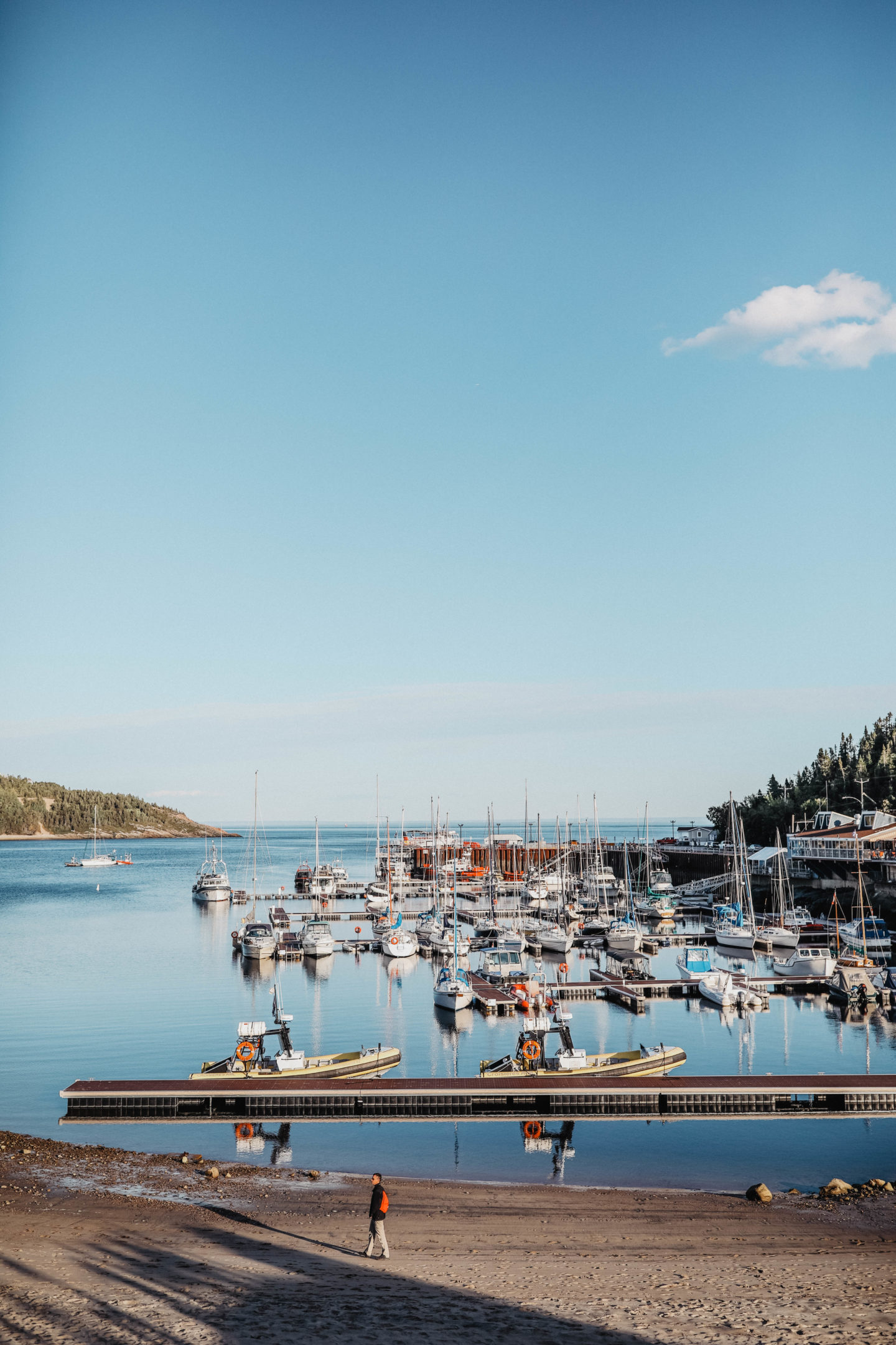 Le port de Tadoussac Quebec marie and mood blog