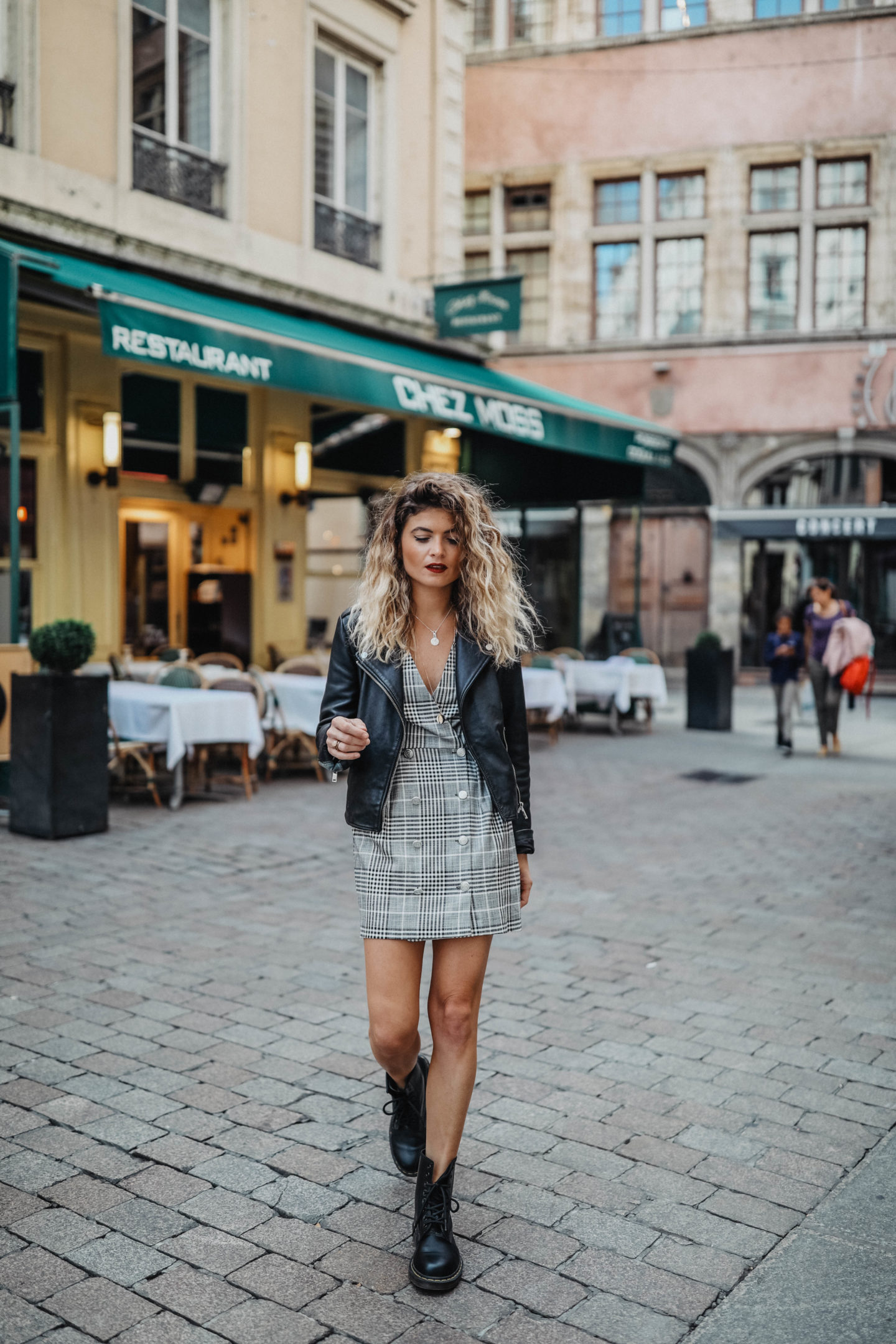 Robe blazer a carreaux Marie and Mood Blog mode et lifestyle