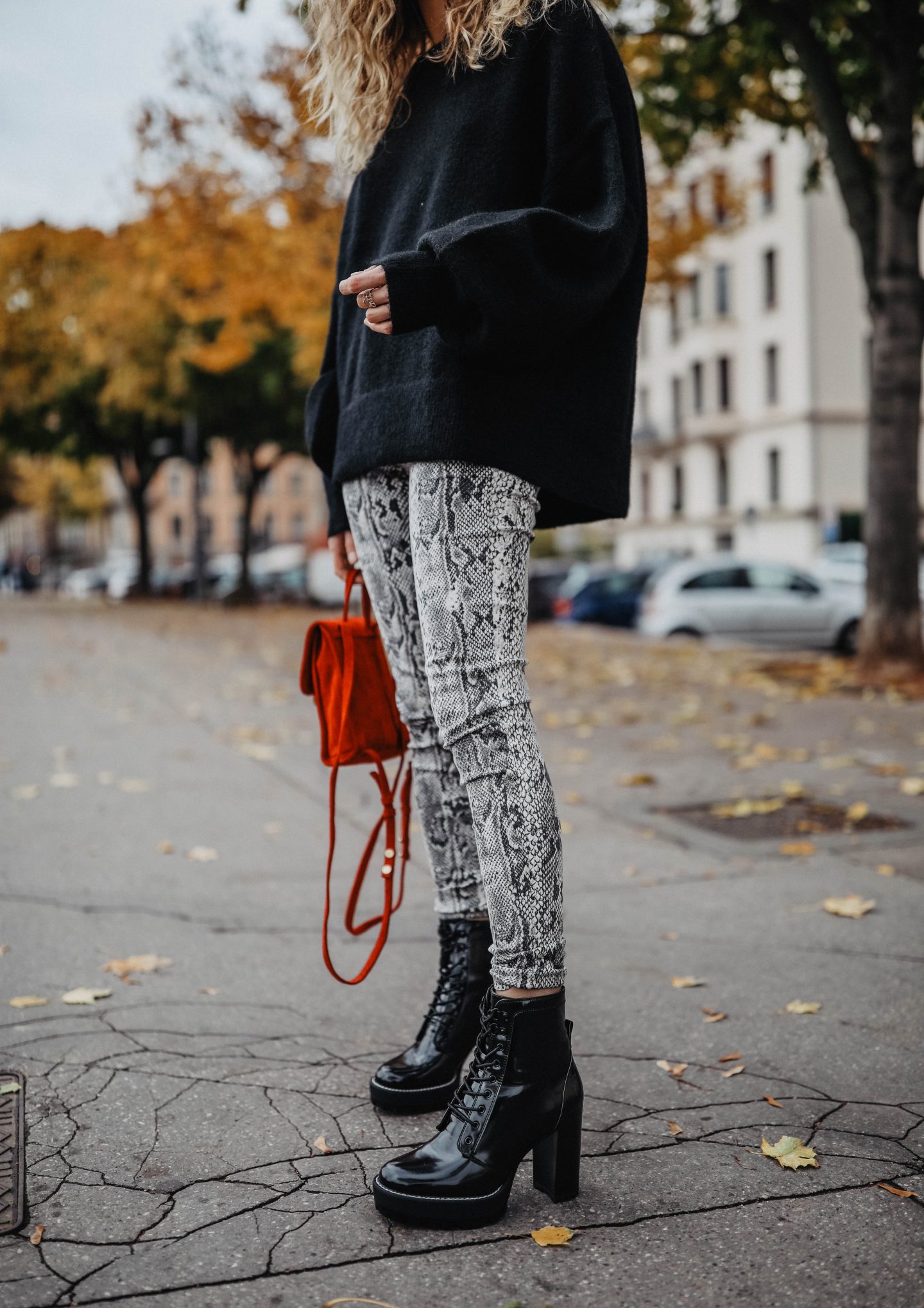 Jeans imprimé python marie and mood blog mode
