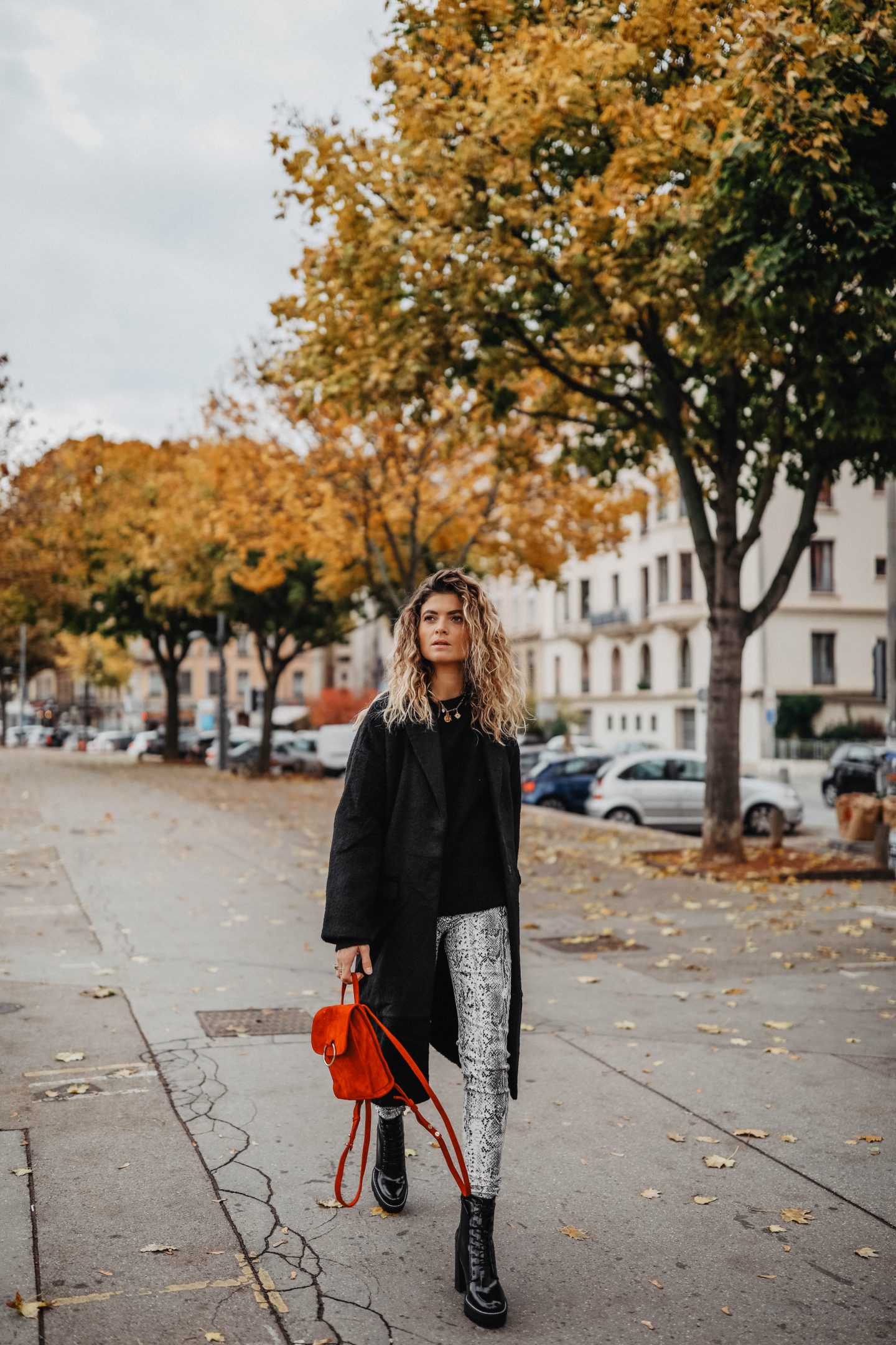 Jeans imprimé python Stradivarius marie and mood blog