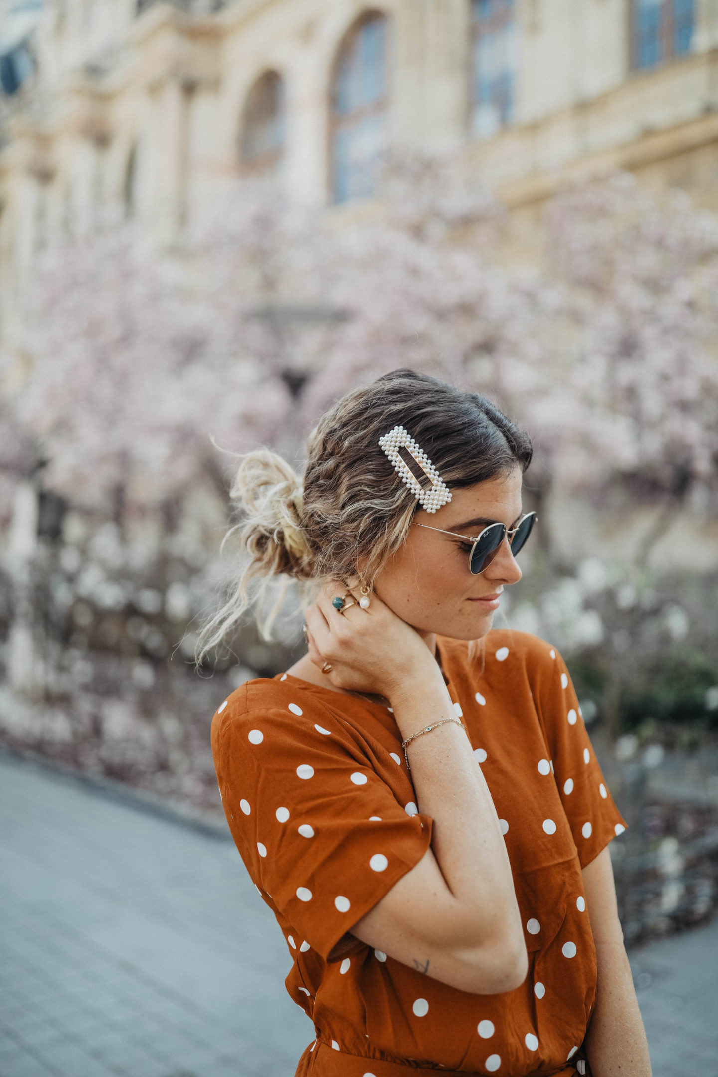 Barrette avec perles PrettyWire marie and mood blog 